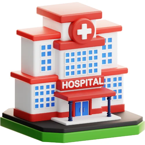 Un hopital en cartoon 3D